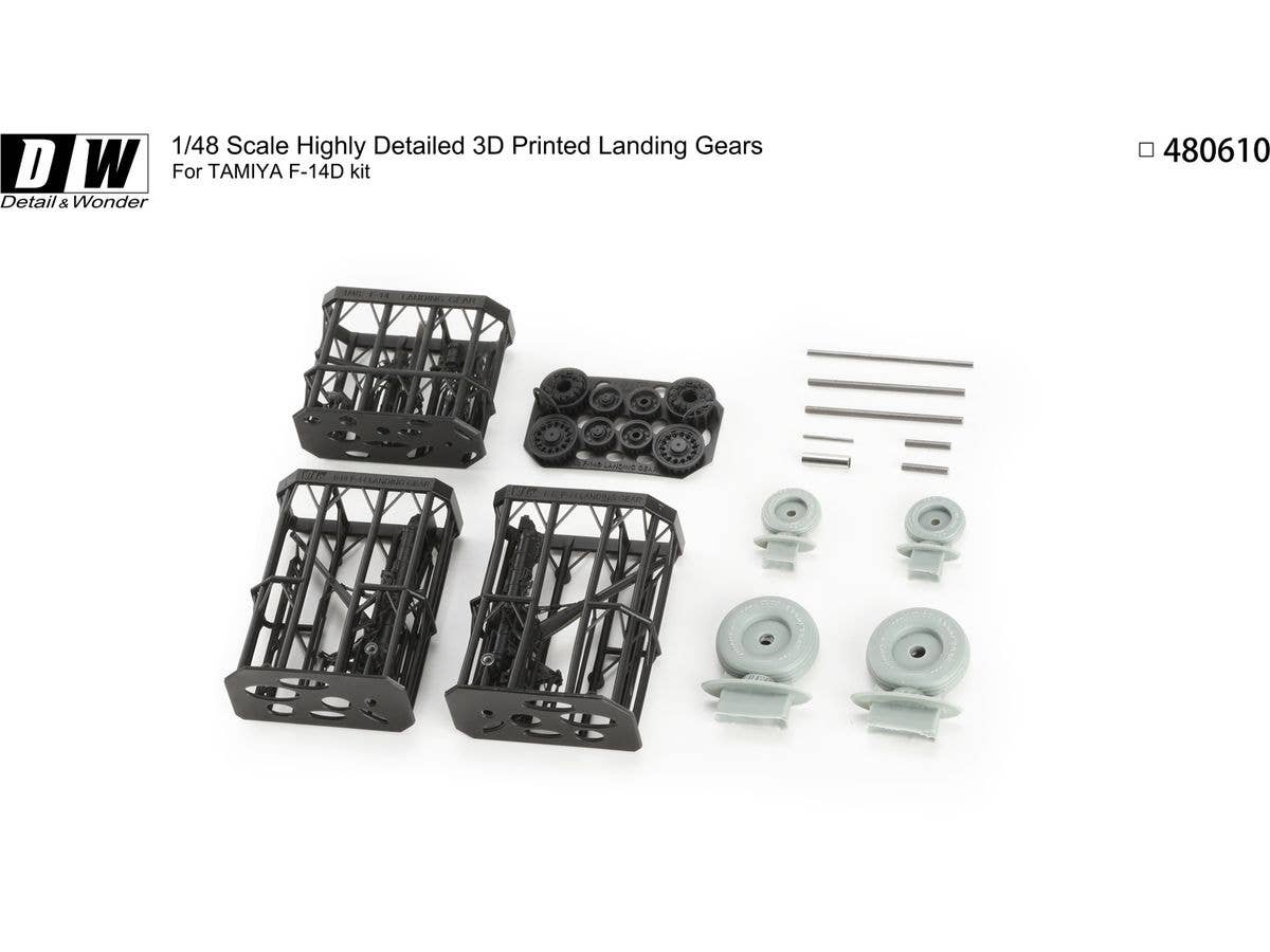 Detail & Wonder Studio 1/48 F-14D Landing Gear for TAMIYA Kit - Image 2