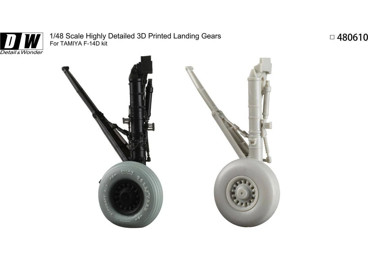 Detail & Wonder Studio 1/48 F-14D Landing Gear for TAMIYA Kit - Image 3