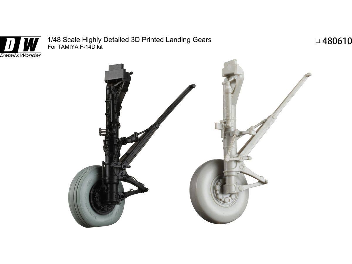 Detail & Wonder Studio 1/48 F-14D Landing Gear for TAMIYA Kit - Image 4