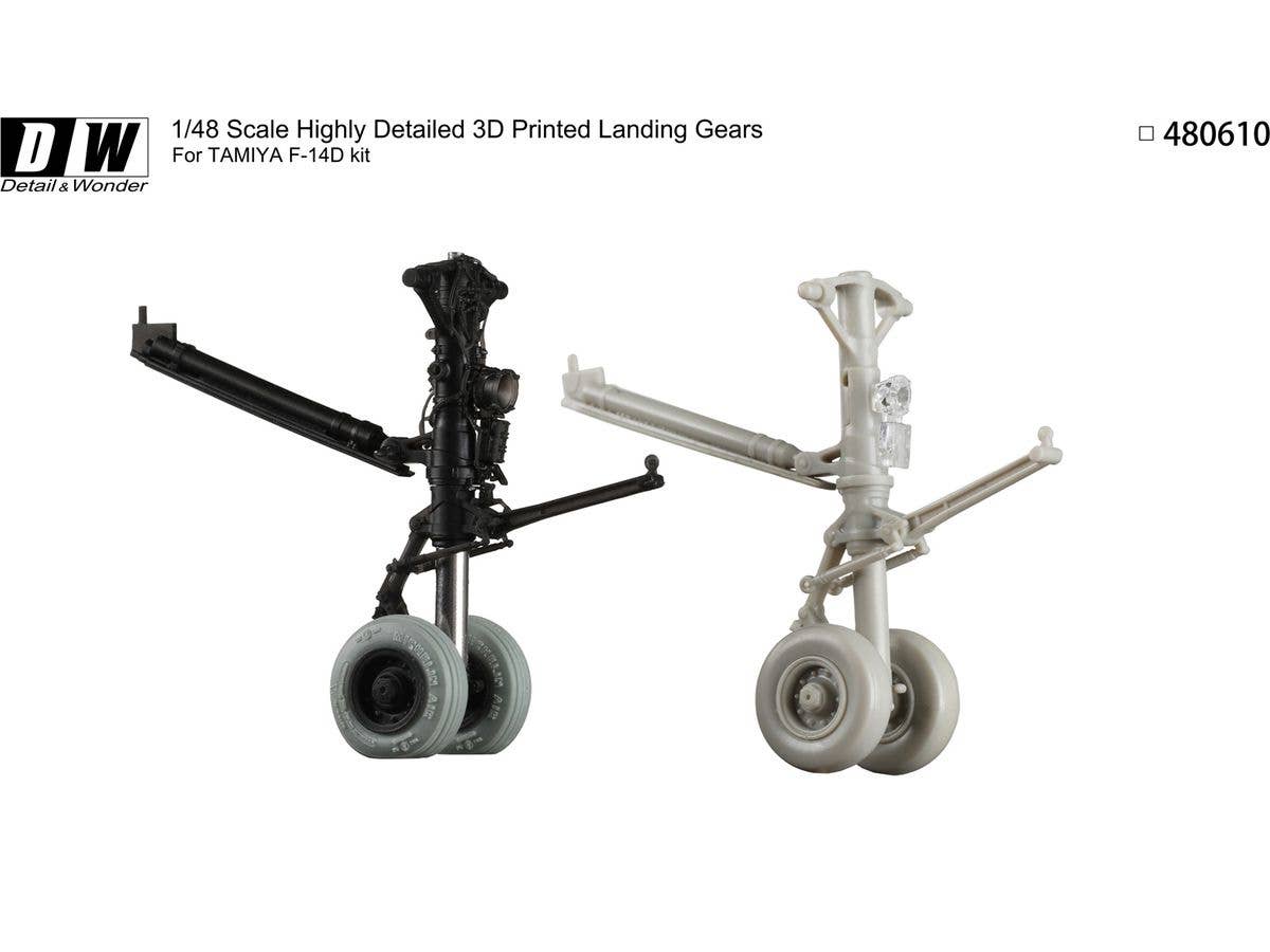 Detail & Wonder Studio 1/48 F-14D Landing Gear for TAMIYA Kit - Image 5