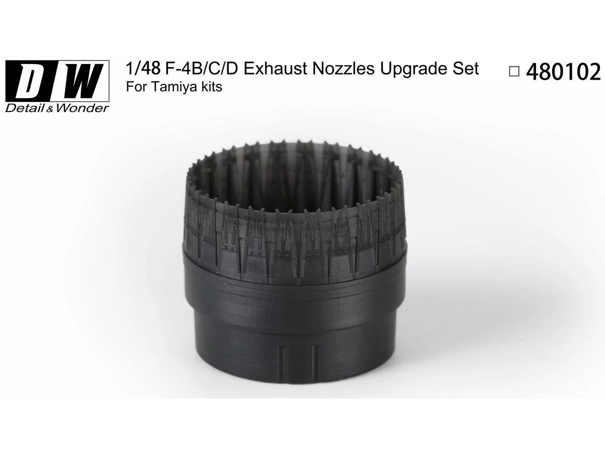 Detail & Wonder Studio 1/48 F-4B Exhaust Nozzles (early version)
for TAMIYA Kit - Image 2