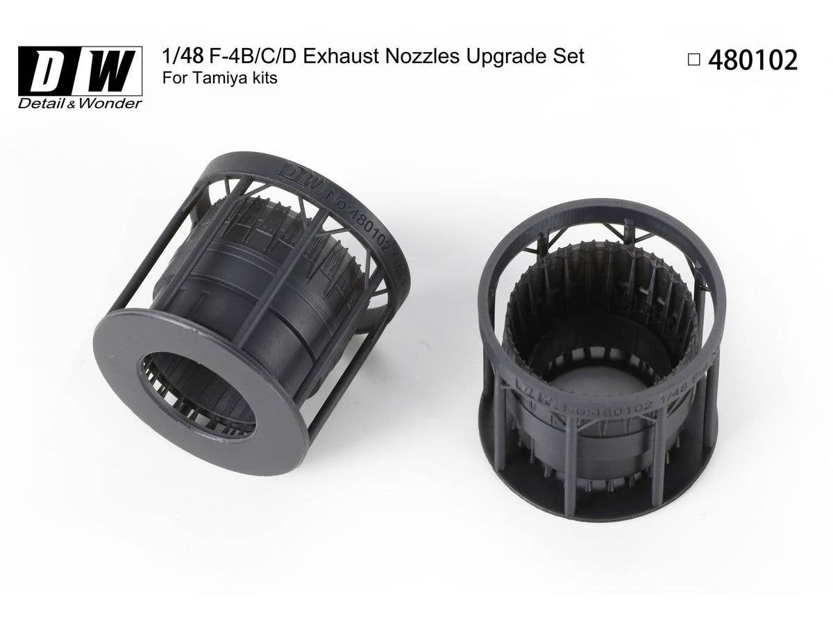 Detail & Wonder Studio 1/48 F-4B Exhaust Nozzles (early version)
for TAMIYA Kit - Image 3