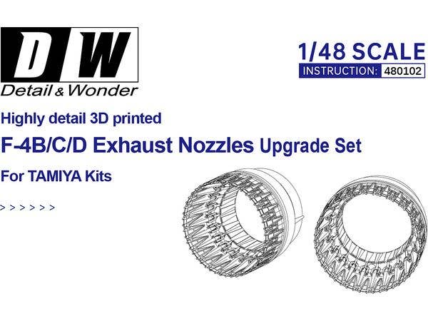 Detail & Wonder Studio 1/48 F-4B Exhaust Nozzles (early version)
for TAMIYA Kit - Image 7