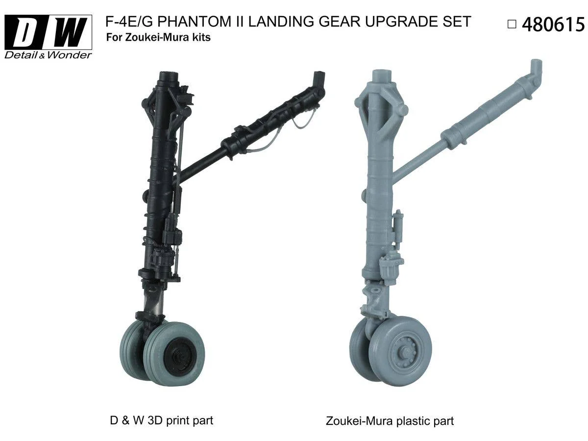Detail & Wonder Studio 1/48 F-4E/G Landing Gear for ZM Kit - Image 3