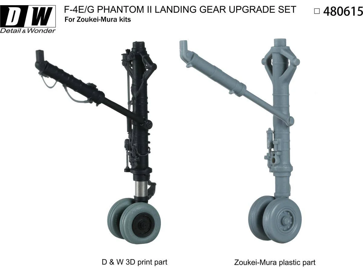 Detail & Wonder Studio 1/48 F-4E/G Landing Gear for ZM Kit - Image 4