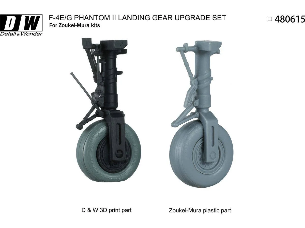 Detail & Wonder Studio 1/48 F-4E/G Landing Gear for ZM Kit - Image 5