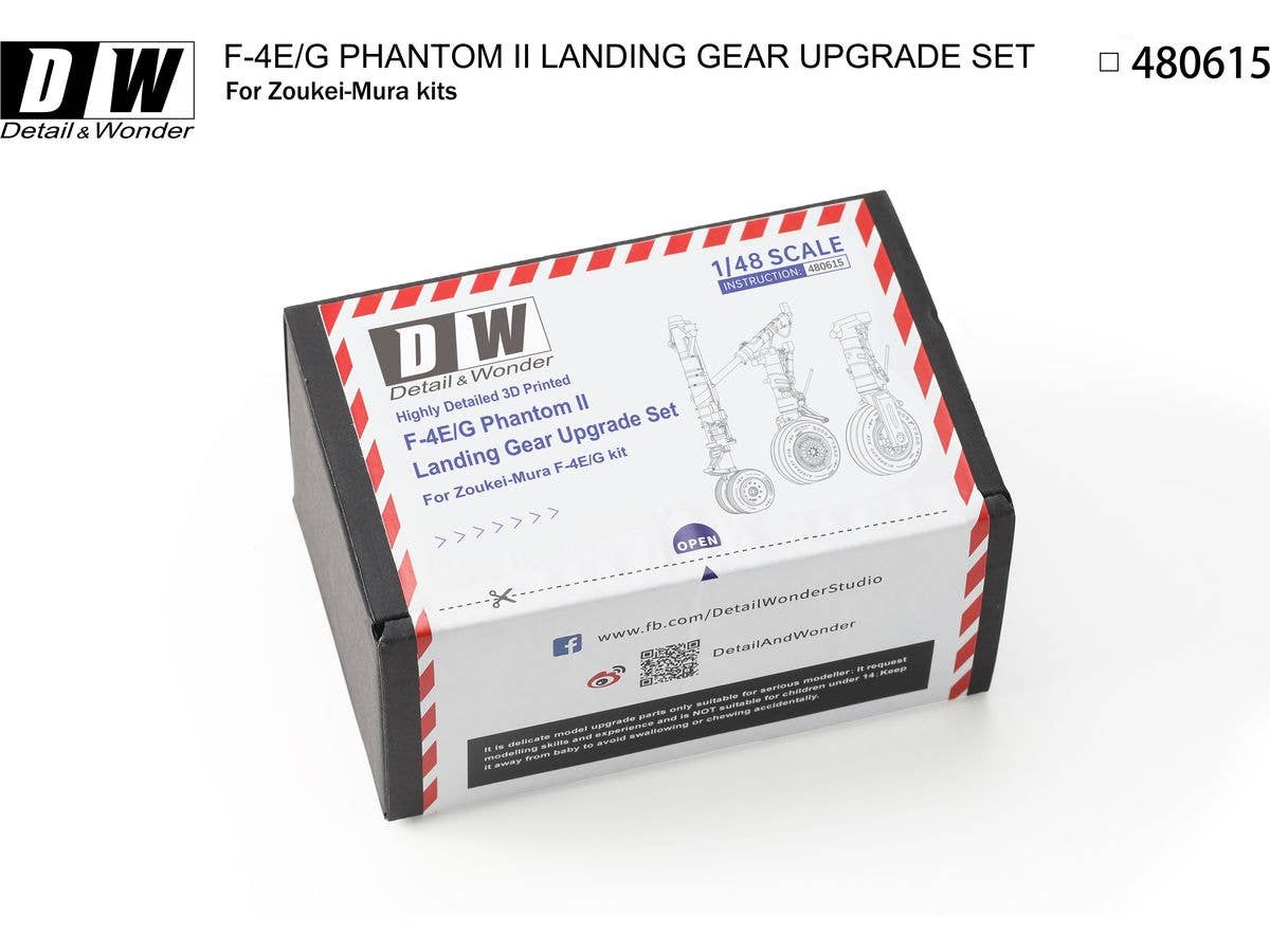 Detail & Wonder Studio 1/48 F-4E/G Landing Gear for ZM Kit - Image 7