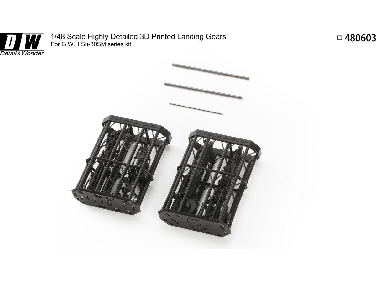 Detail & Wonder Studio 1/48 Su-30SM Landing Gear for G.W.H Kit - Image 2