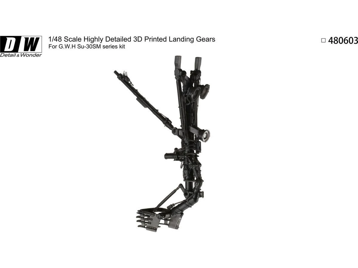 Detail & Wonder Studio 1/48 Su-30SM Landing Gear for G.W.H Kit - Image 3
