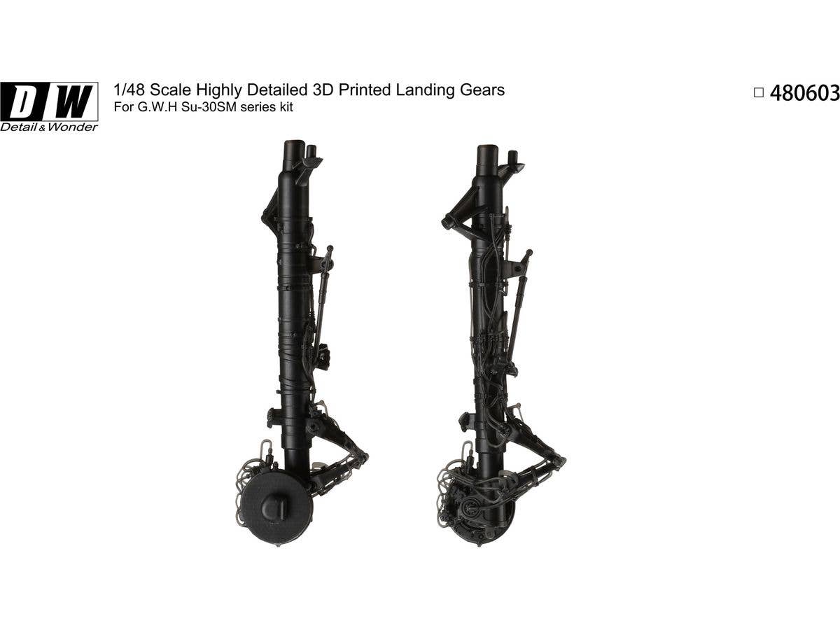 Detail & Wonder Studio 1/48 Su-30SM Landing Gear for G.W.H Kit - Image 4