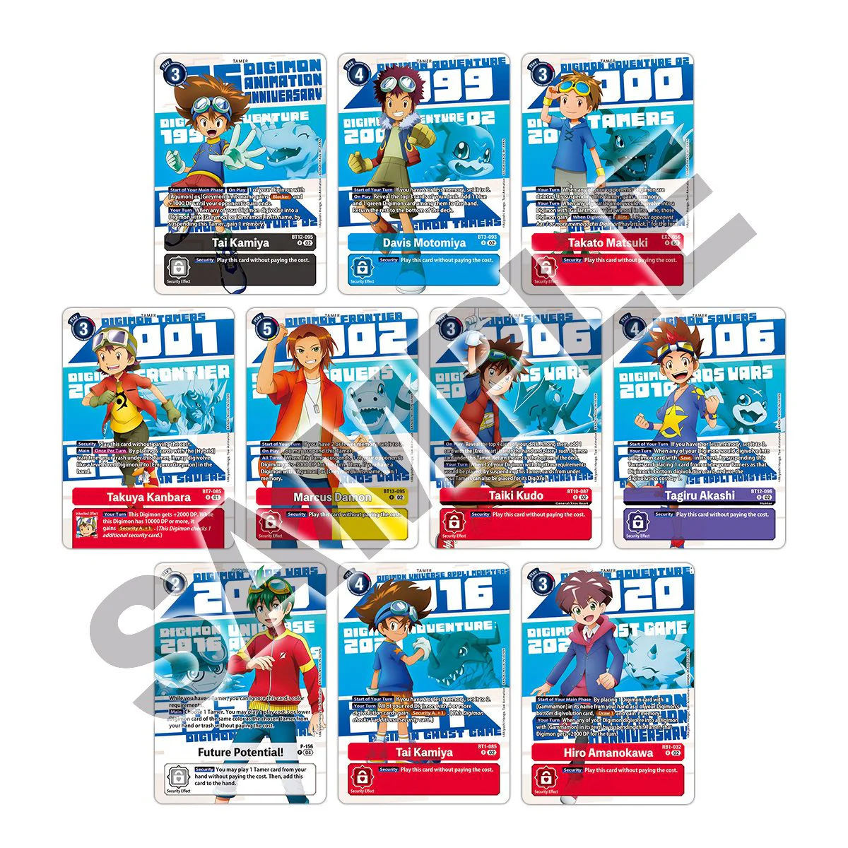 DIGIMON CG PB20 ANIMATION SERIES 25TH ANNIVERSARY SET - Image 2