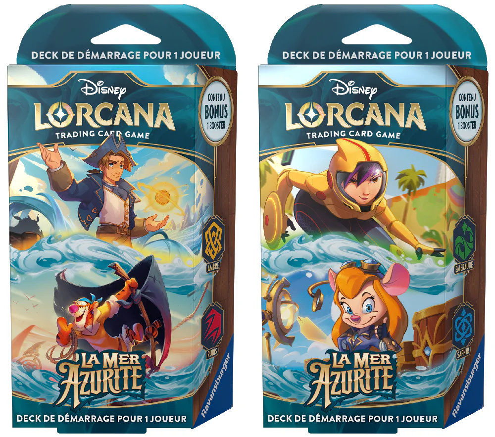 DISNEY LORCANA FRENCH AZURITE SEA STARTER ASSORTMENT