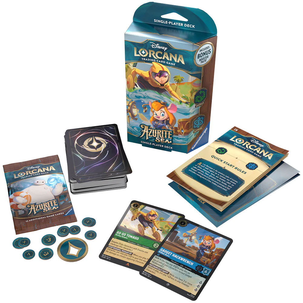 DISNEY LORCANA SET 6 AZURITE SEA STARTER ASSORTMENT - Image 2