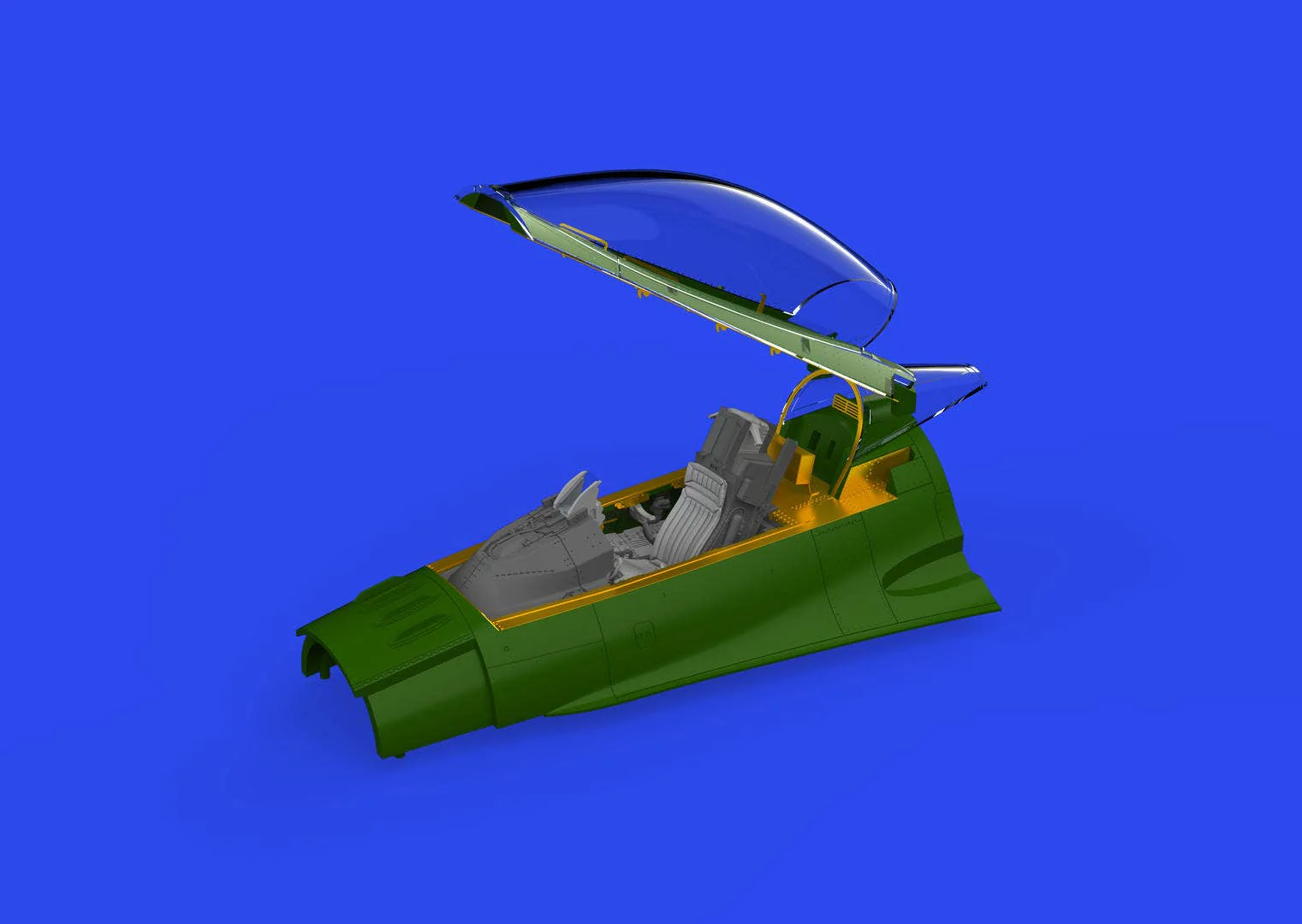 Eduard F-16A MLU cockpit PRINT 1/48 Brassin for KINETIC