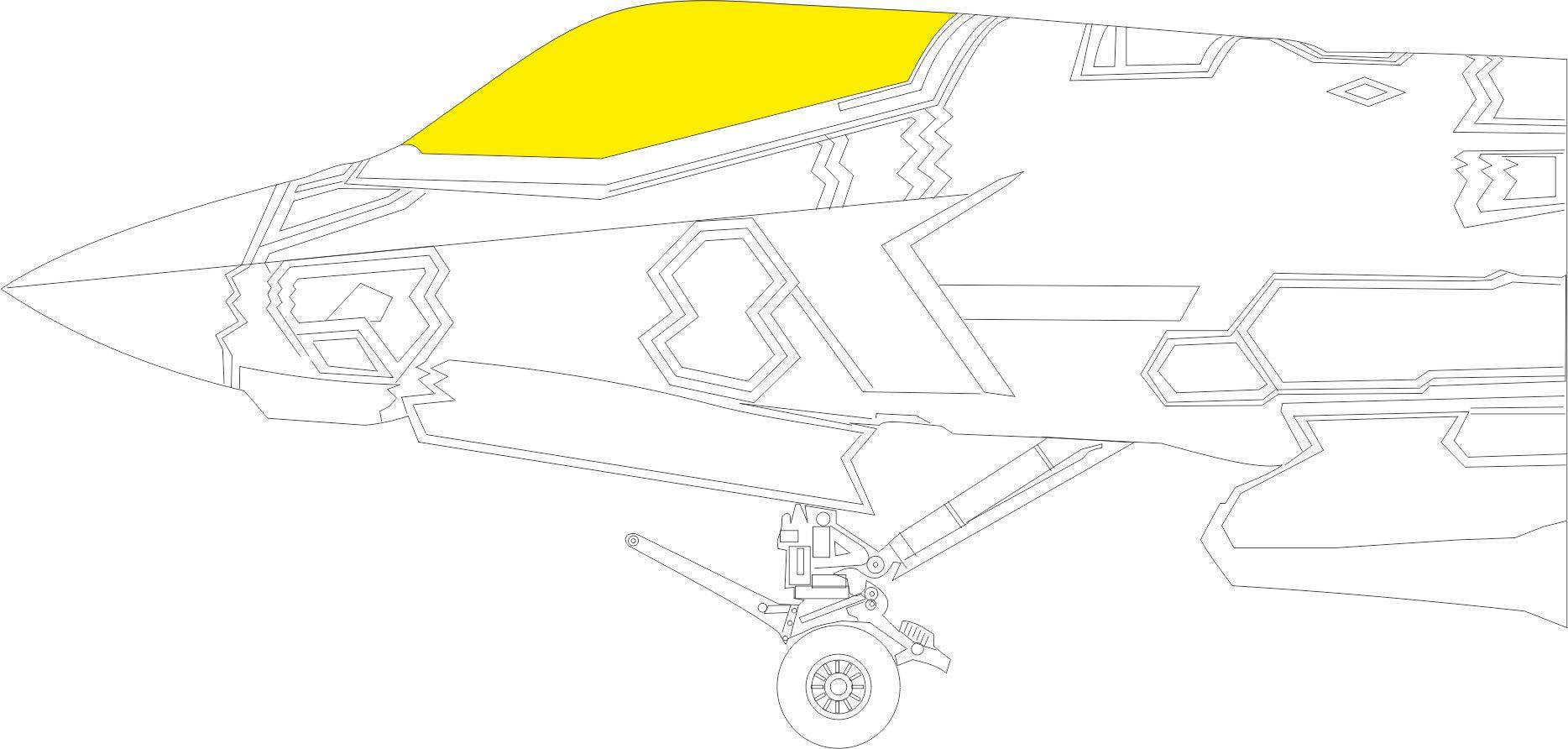 Eduard F-35B 1/32 Mask for TRUMPETER