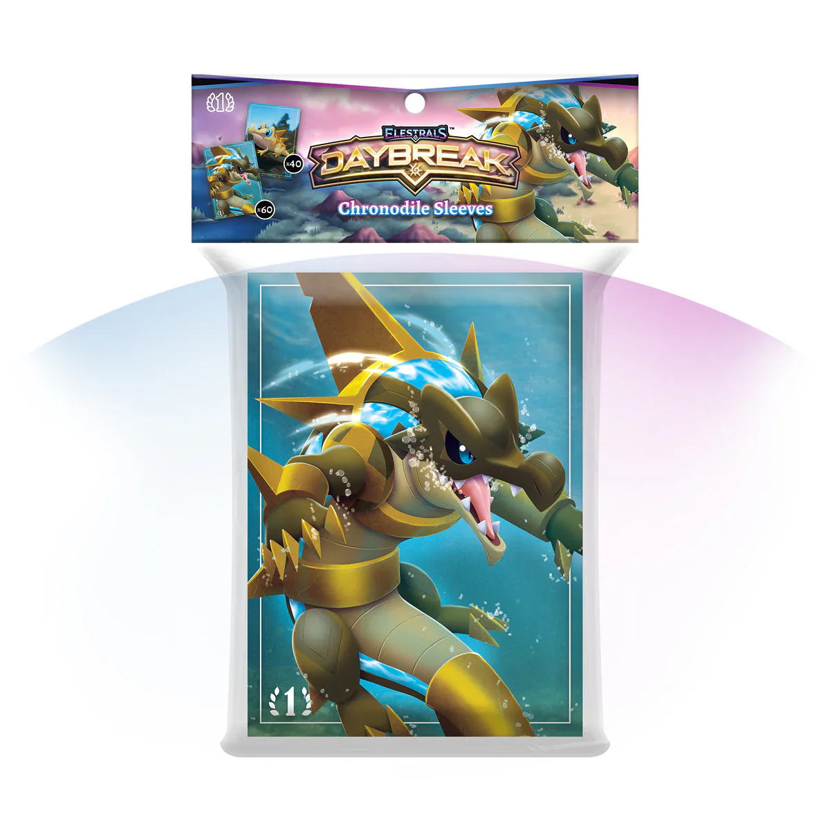 ELESTRALS CARD SLEEVES DAYBREAK CHRONODILE - Image 2