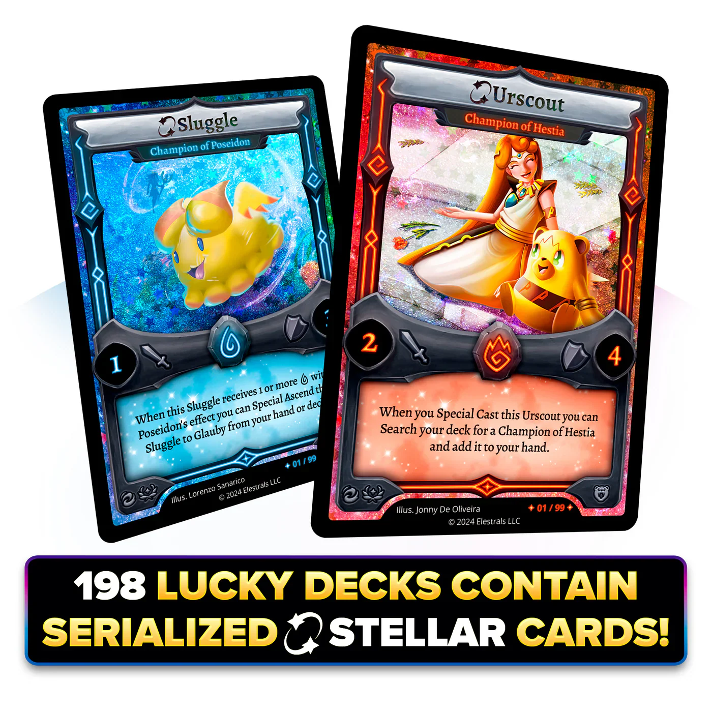 ELESTRALS FIRESTORM HESTIA VS. POSEIDON DOUBLE STARTER DECK BUNDLE - Image 3