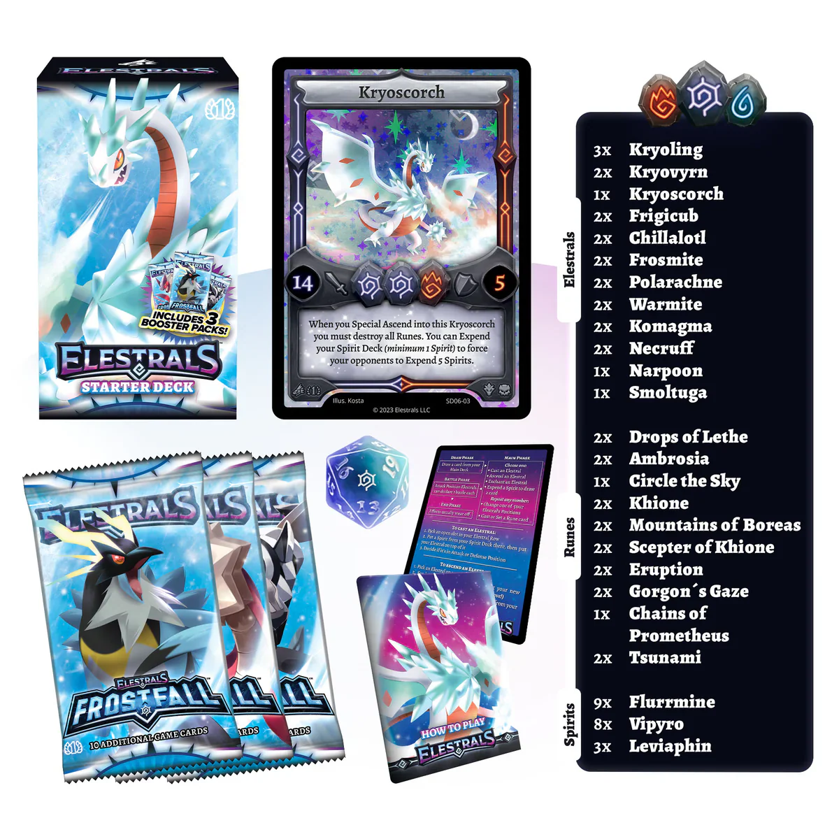 Elestrals: Frostfall- Starter Deck- Kryoscorch - Image 3