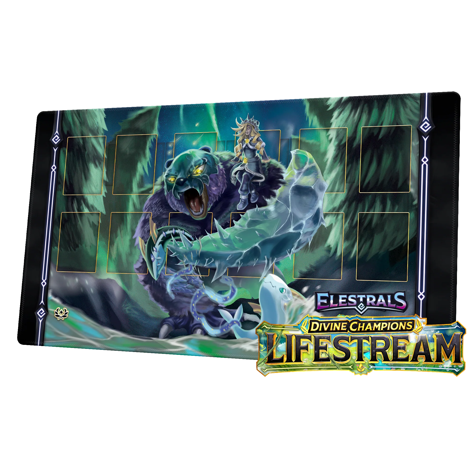 ELESTRALS LIFESTREAM PLAYMAT GLACIURSA CHAMPION OF KHIONE - Image 2