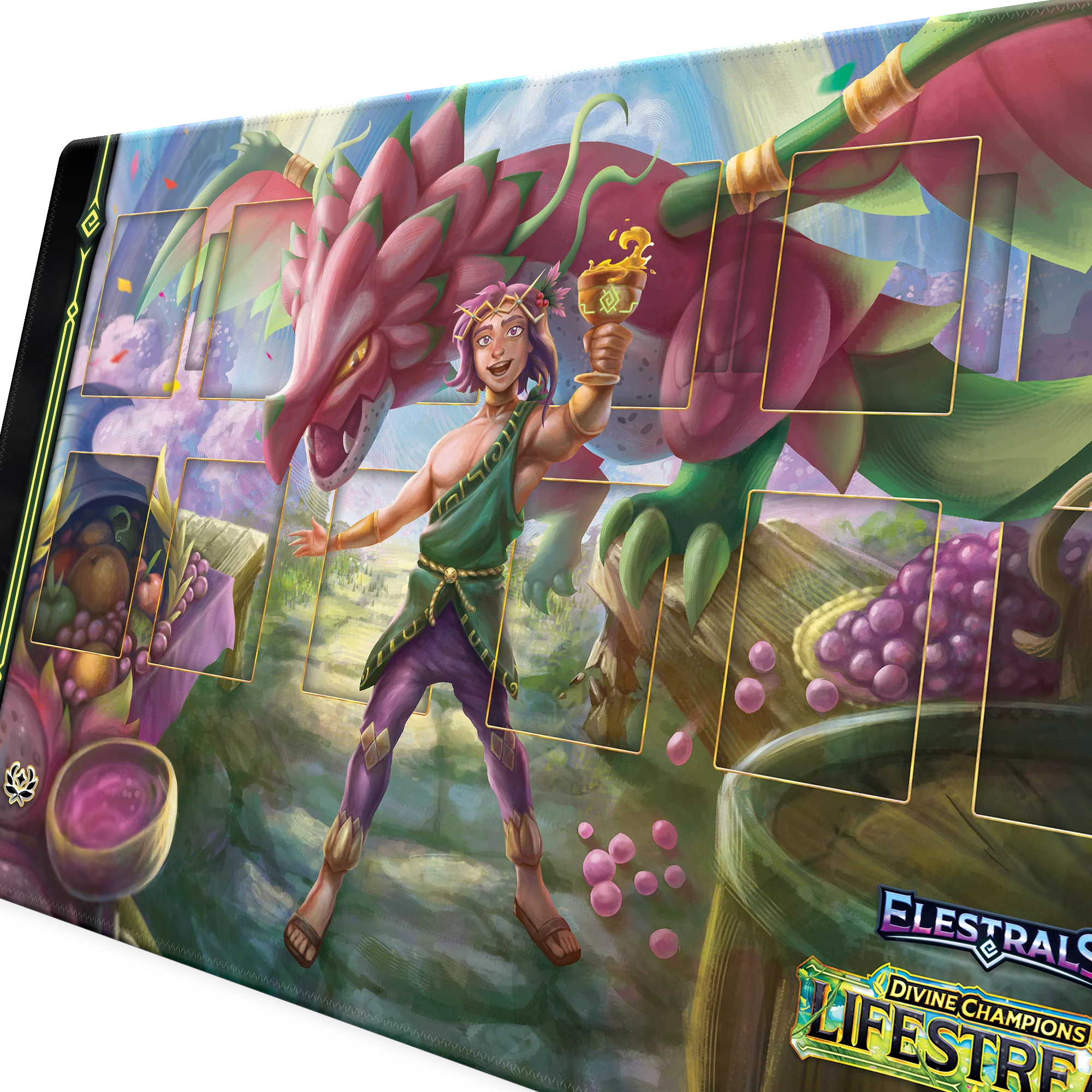ELESTRALS LIFESTREAM PLAYMAT LADOGON CHAMPION OF DIONYSUS - Image 3