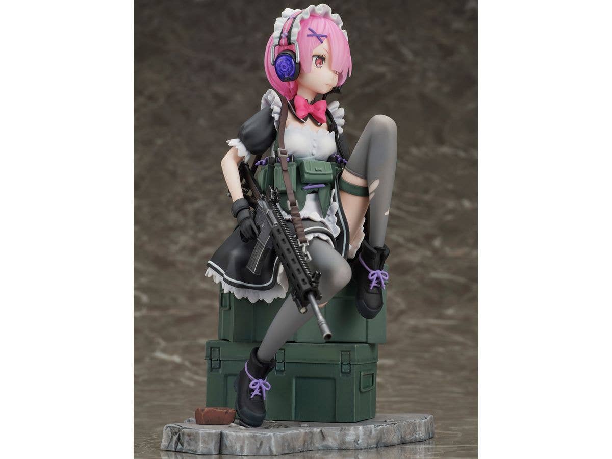 Re:ZERO -Starting Life in Another World- Ram Military ver. 1/7 Scale Figure - Image 2