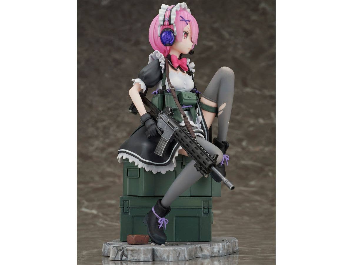 Re:ZERO -Starting Life in Another World- Ram Military ver. 1/7 Scale Figure - Image 7