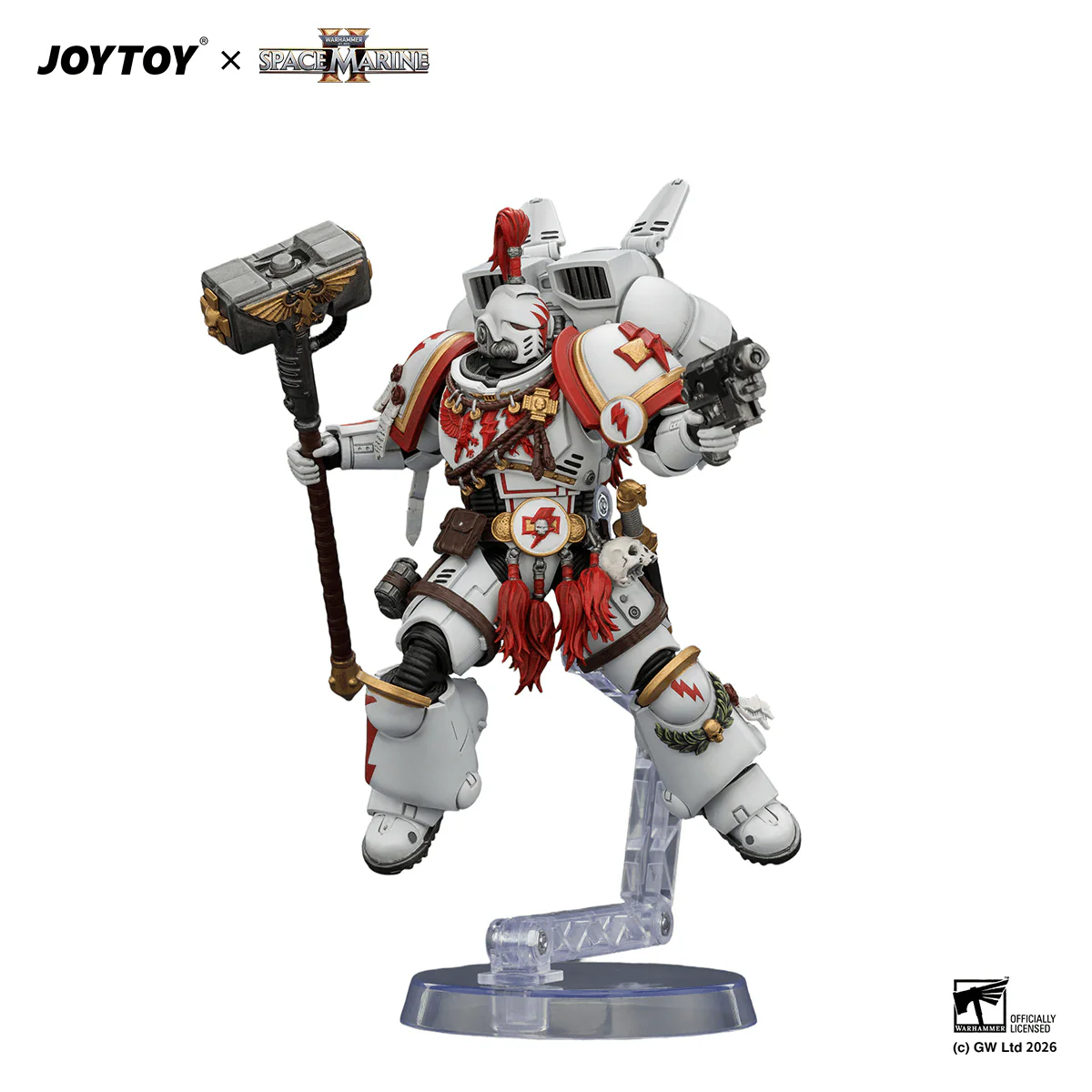 Game Edition White Scars Assault Intercessor Champion with Thunder Hammer and Bolt Pistol - Image 10