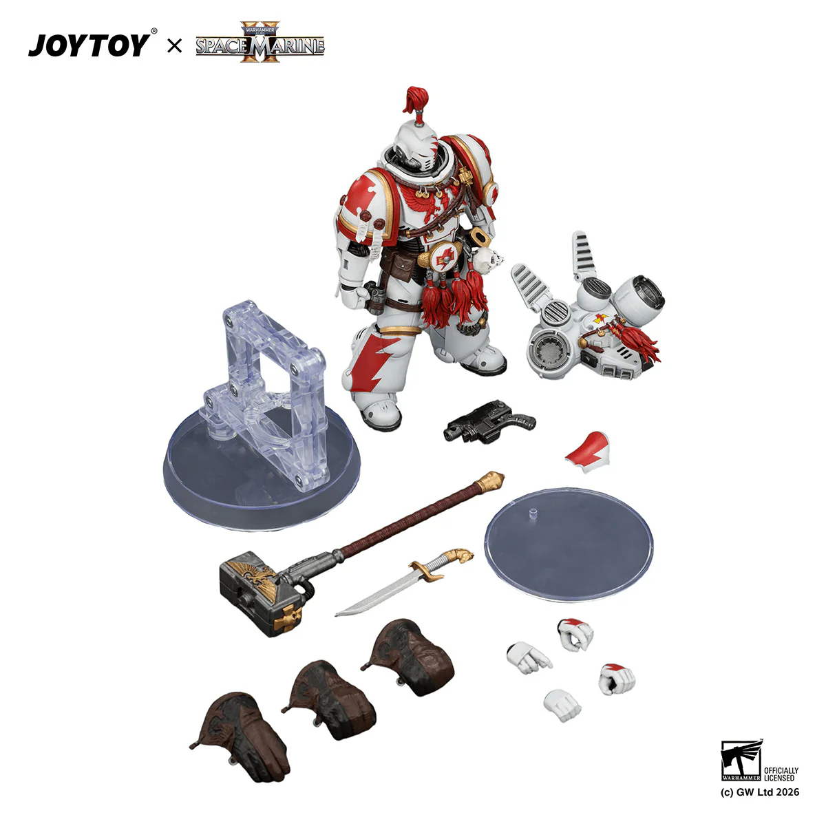 Game Edition White Scars Assault Intercessor Champion with Thunder Hammer and Bolt Pistol - Image 11