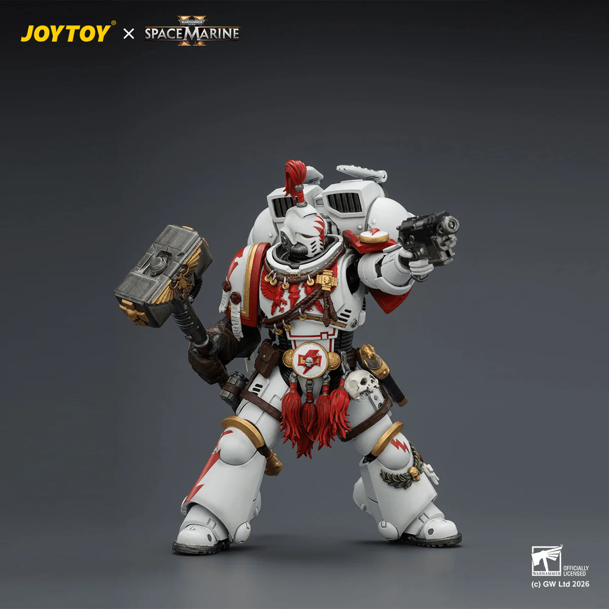 Game Edition White Scars Assault Intercessor Champion with Thunder Hammer and Bolt Pistol - Image 4