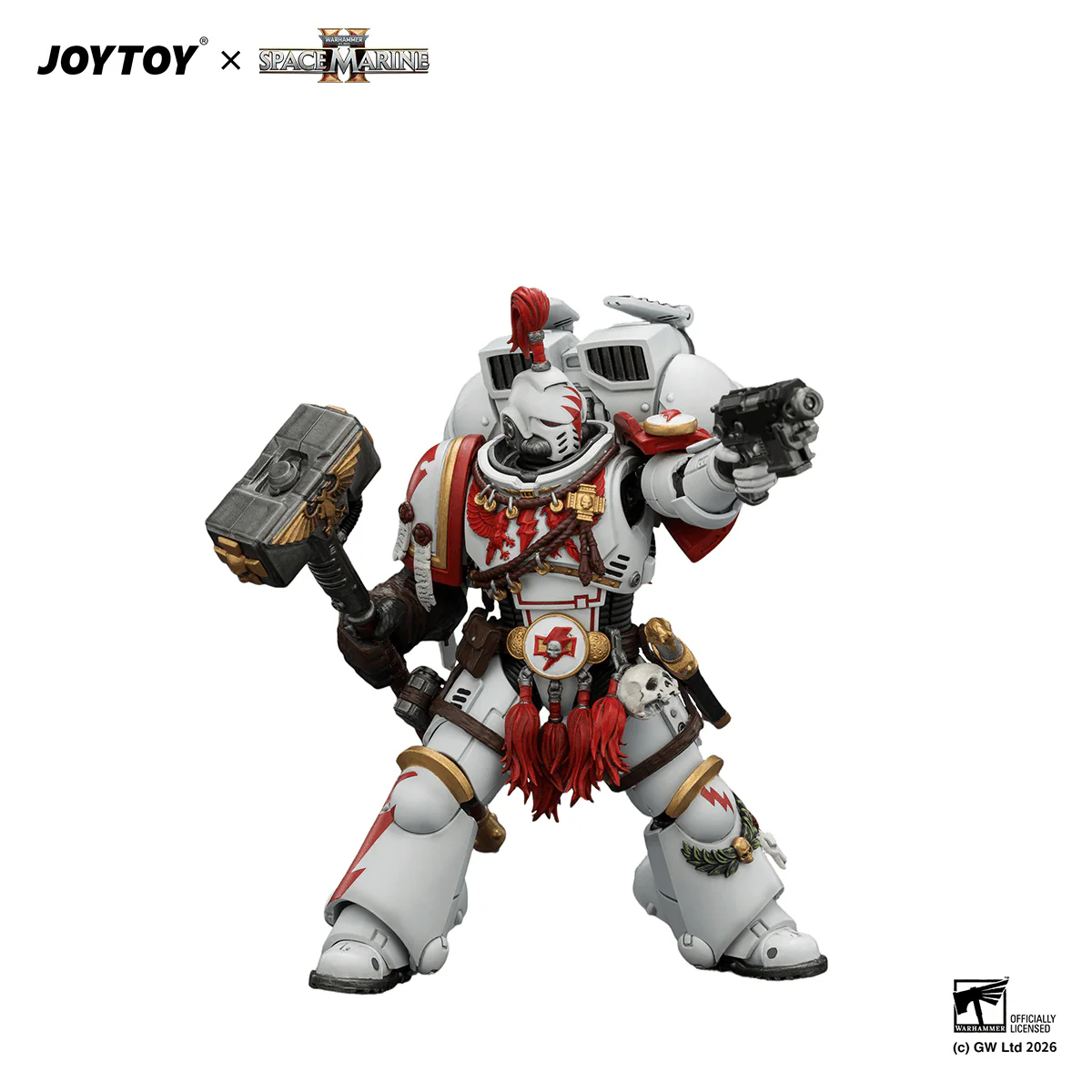 Game Edition White Scars Assault Intercessor Champion with Thunder Hammer and Bolt Pistol - Image 9