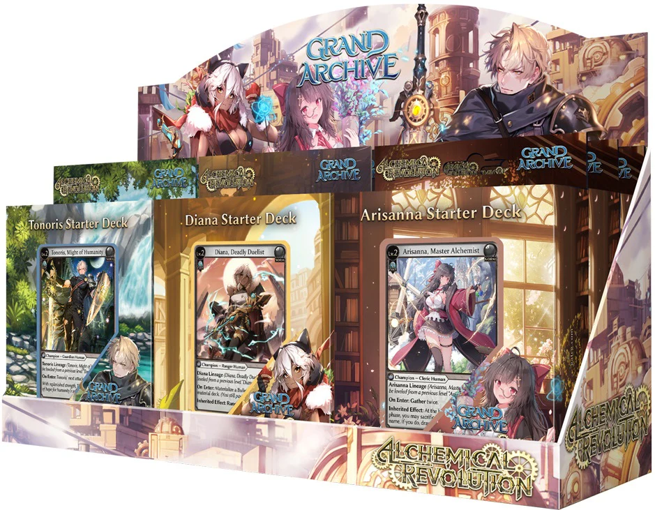 Grand Archive TCG: Alchemical Revolution- Starter Deck Display