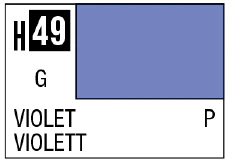 Mr Hobby AQUEOUS HOBBY COLOR - H49 GLOSS VIOLET (PRIMARY) - Image 3