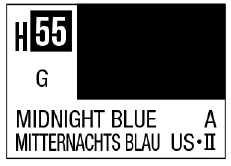 Mr Hobby AQUEOUS HOBBY COLOR - H55 GLOSS MIDNIGHT BLUE (US NAVY AIRCRAFT) - Image 3