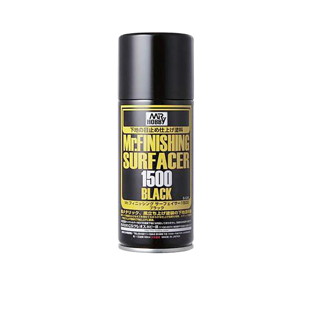Mr Hobby Mr Finishing Surfacer Spray 1500 Black