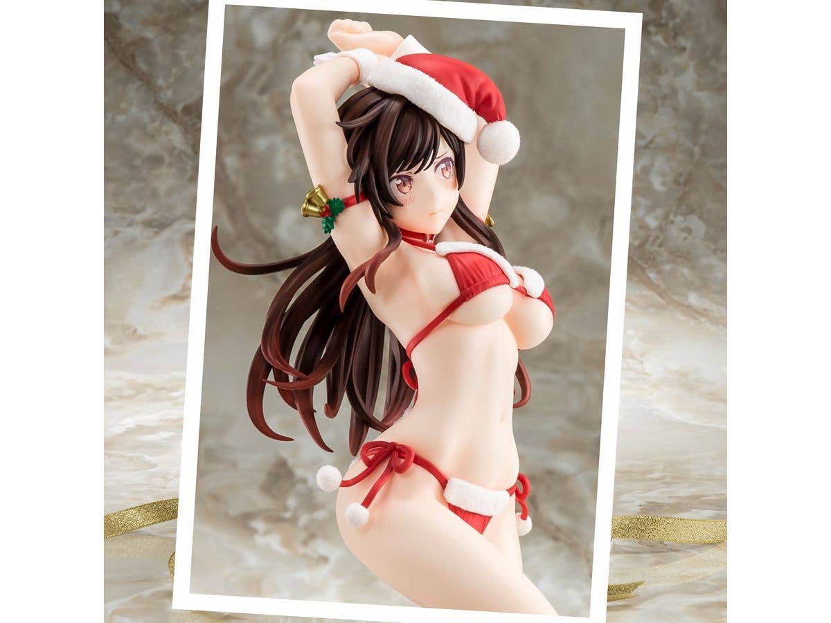 1/6 scaled pre-painted figure of "Rent-A-Girlfriend" MIZUHARA Chizuru in a Santa Claus bikini de fluffy figure 2nd Xmas - Image 6