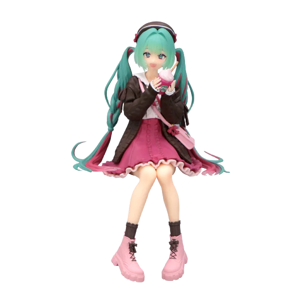 Hatsune Miku Noodle Stopper Figure -Autumn Date Pink Color ver.-