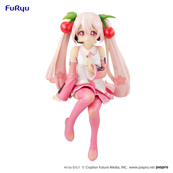Hatsune Miku Noodle Stopper Figure -Sakura Miku 2022 Pearl Color- - Image 2