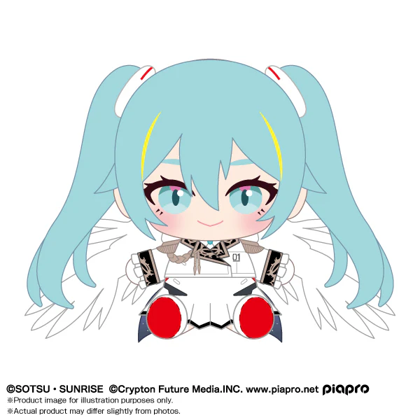 Hatsune Miku x Wing Gundam Zero EW "Gundam x Hatsune Miku" Bandai Namco Nui Plush