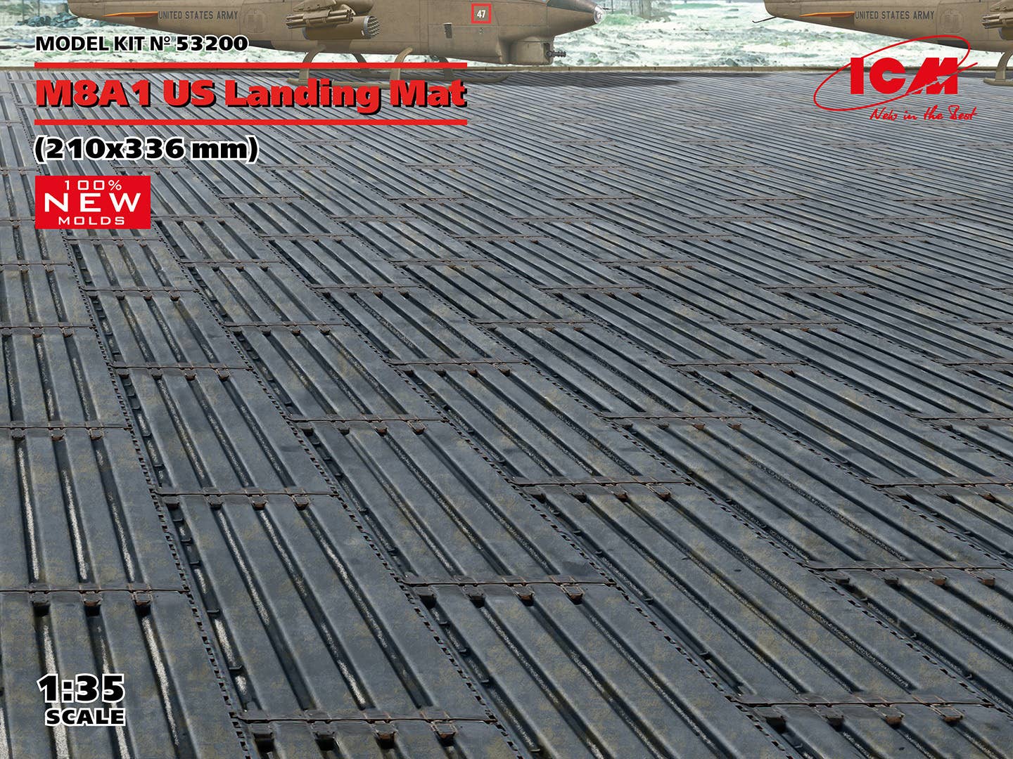 ICM 1/35 M8A1 US Landing Mat (210х336 mm) (100% new molds)