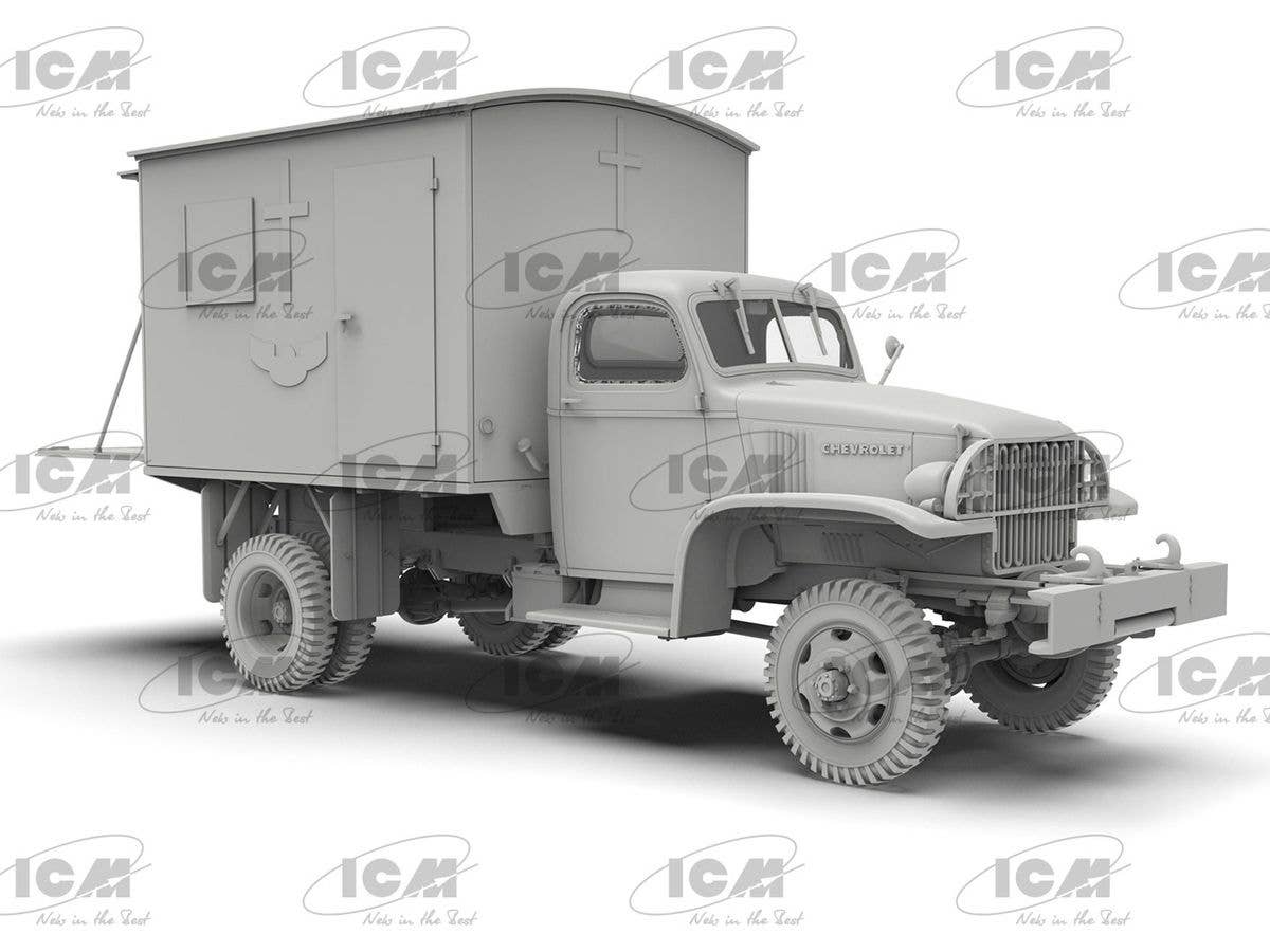 ICM 1/35 WWII British Army Mobile Chapel - Image 4