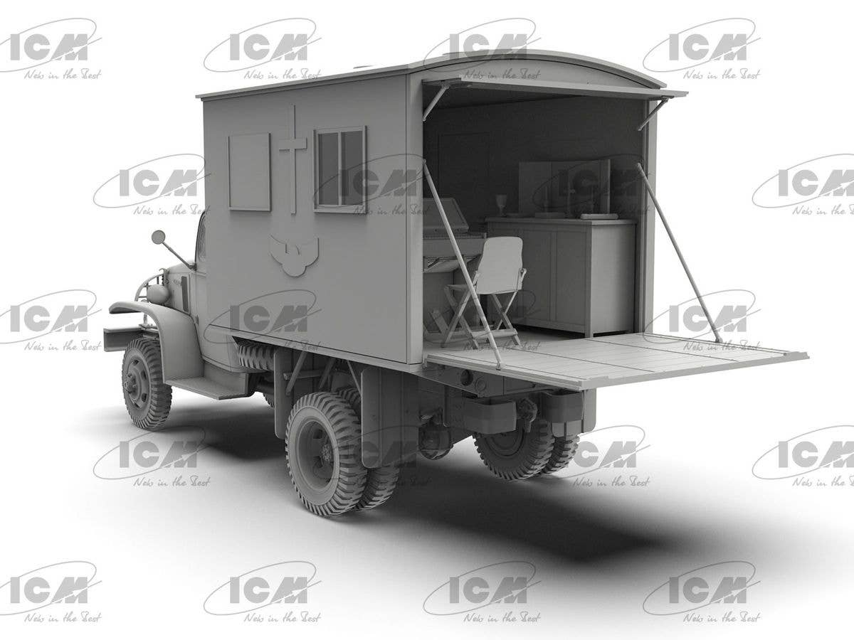 ICM 1/35 WWII British Army Mobile Chapel - Image 5