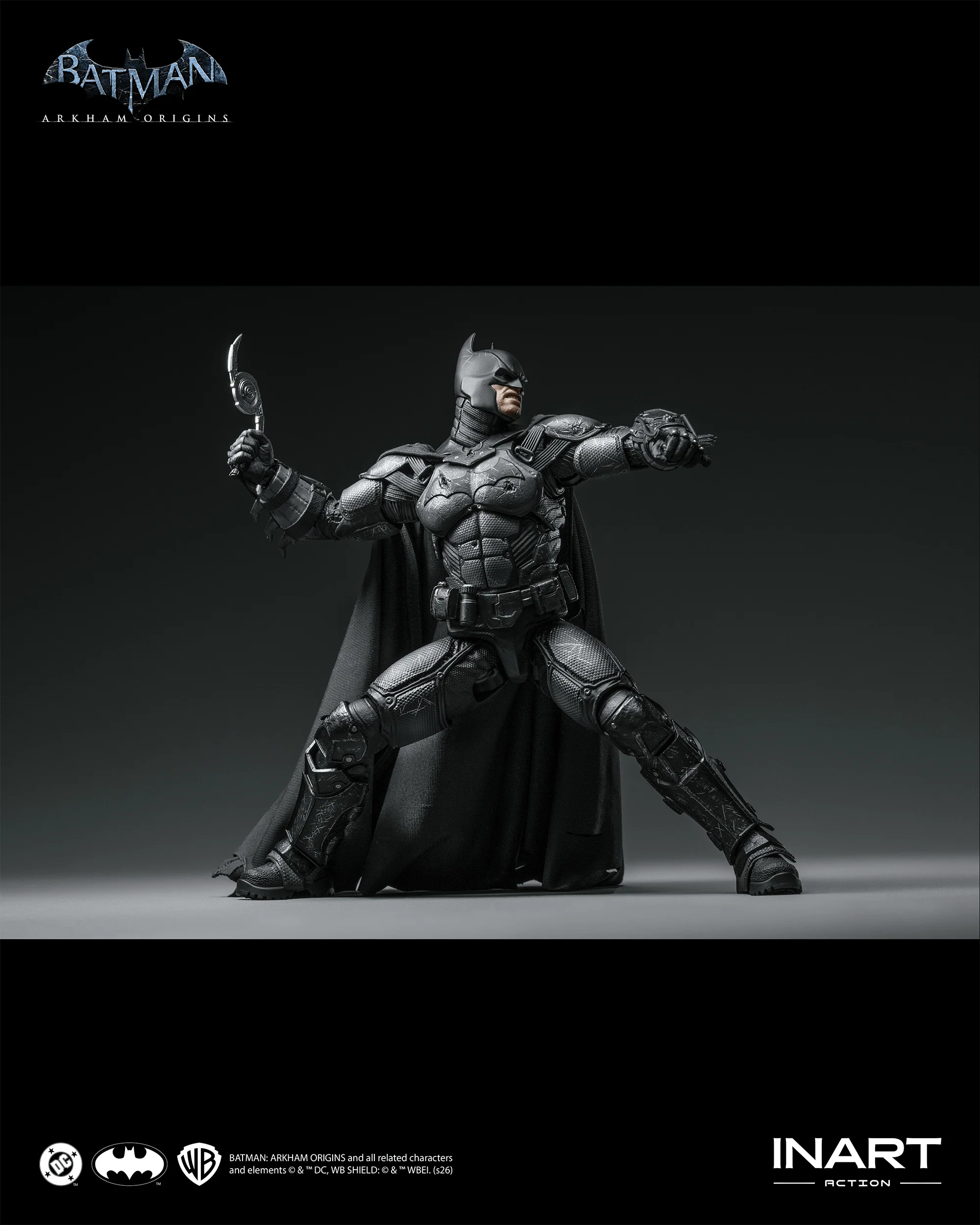 INART Action – Batman: Arkham Origins – Batman (Battle Damaged Version) Action Figure - Image 7