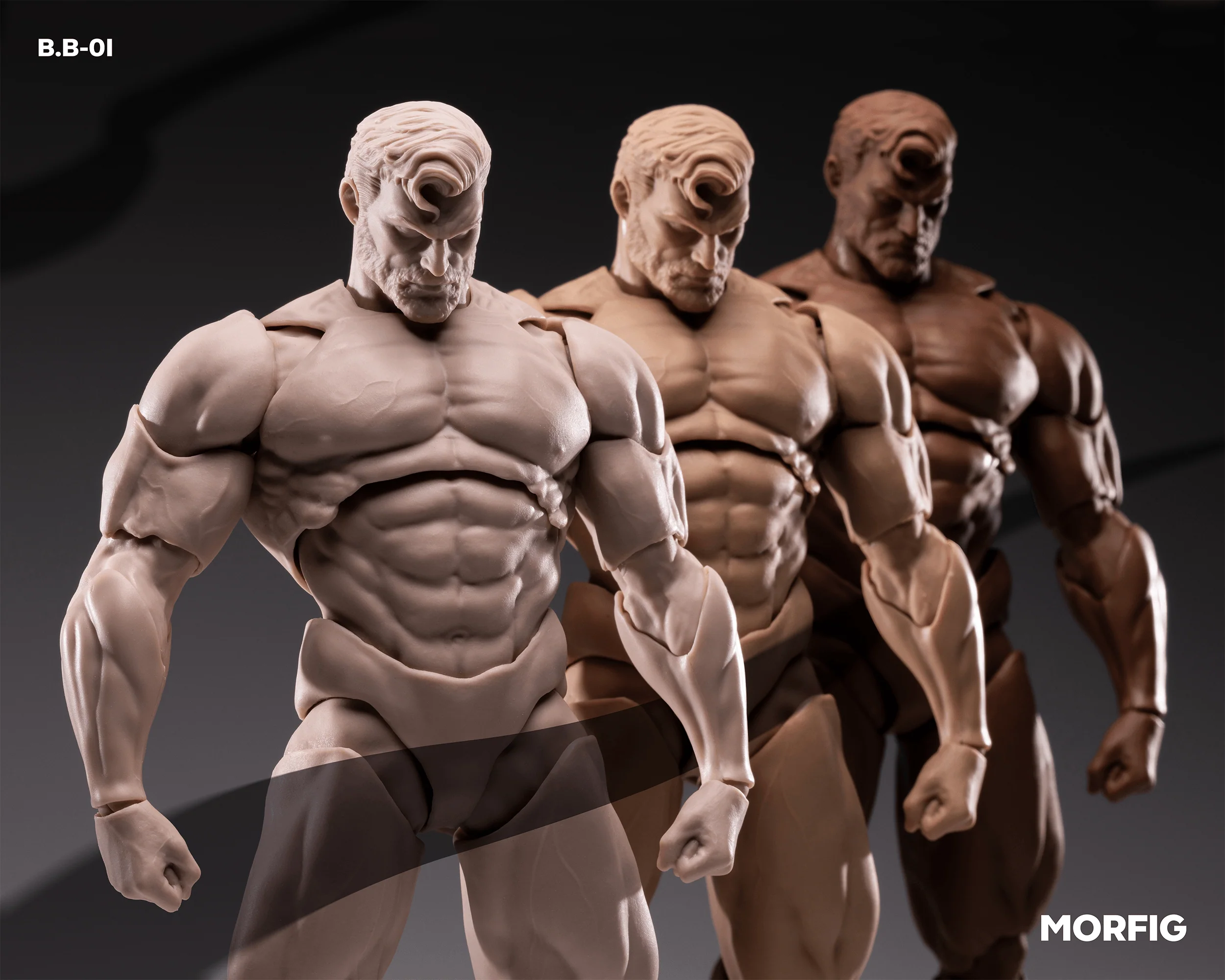 INART- Blank Male Body 1/12 Action Figure (White) - Image 4