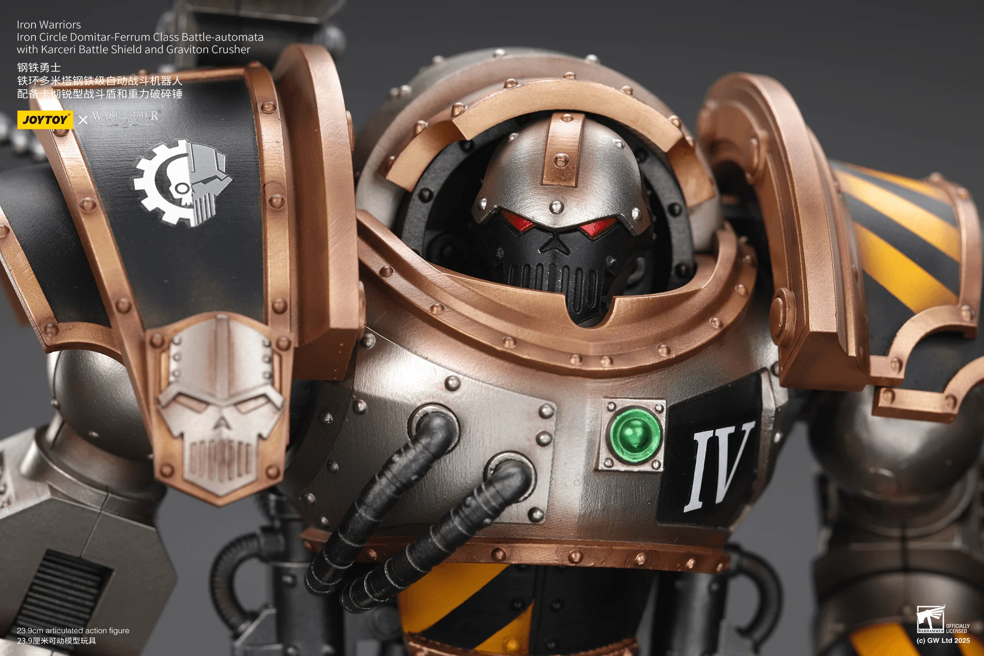 Iron Warriors Iron Circle Domitar-Ferrum Class Battle-automata with Karceri Battle Shield and Graviton Crusher - Image 4