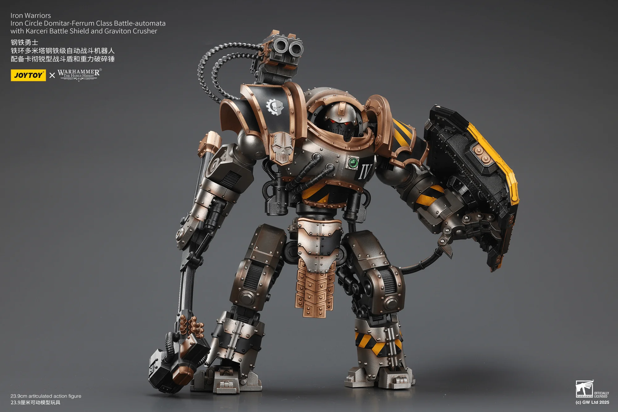 Iron Warriors Iron Circle Domitar-Ferrum Class Battle-automata with Karceri Battle Shield and Graviton Crusher - Image 5