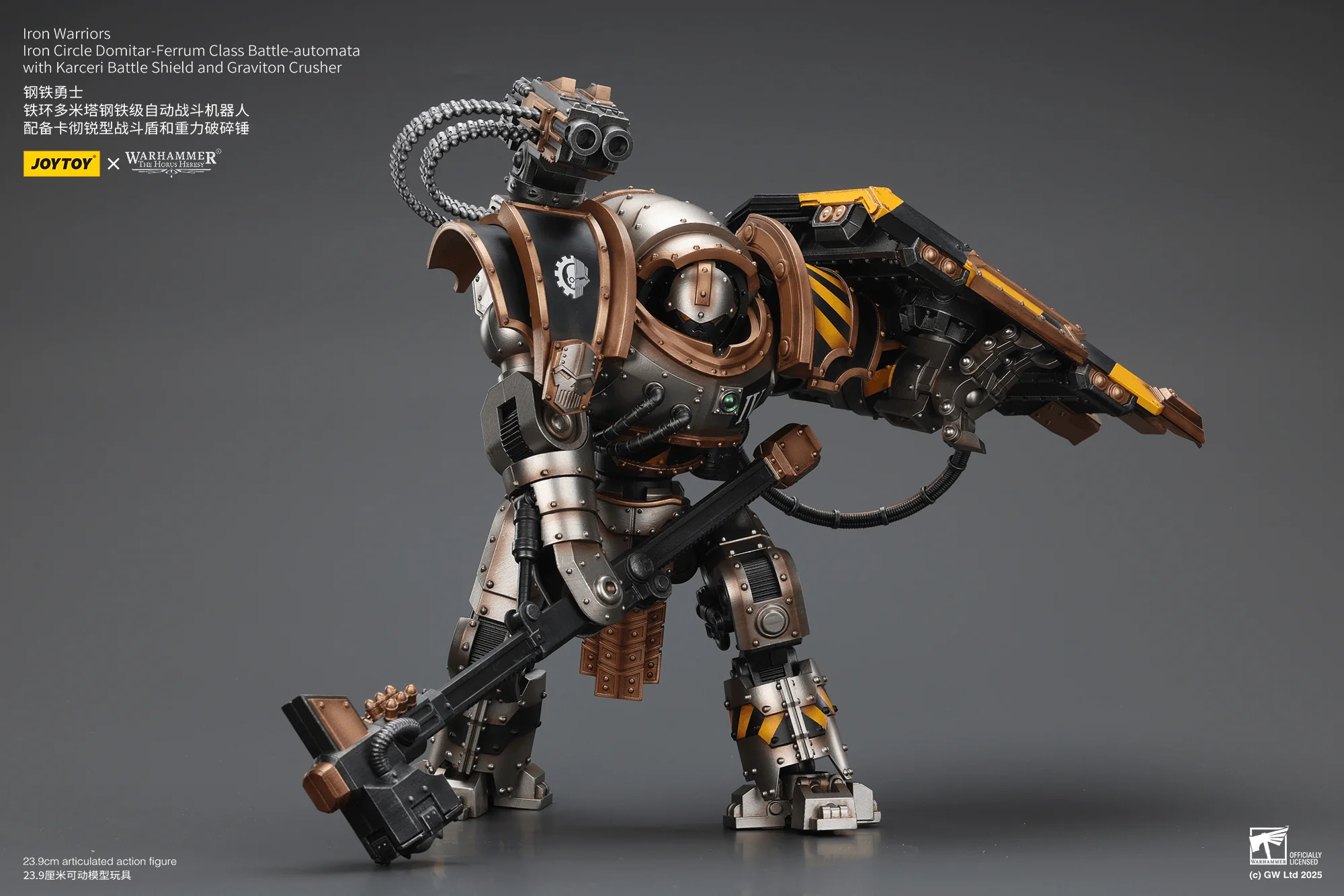Iron Warriors Iron Circle Domitar-Ferrum Class Battle-automata with Karceri Battle Shield and Graviton Crusher - Image 7