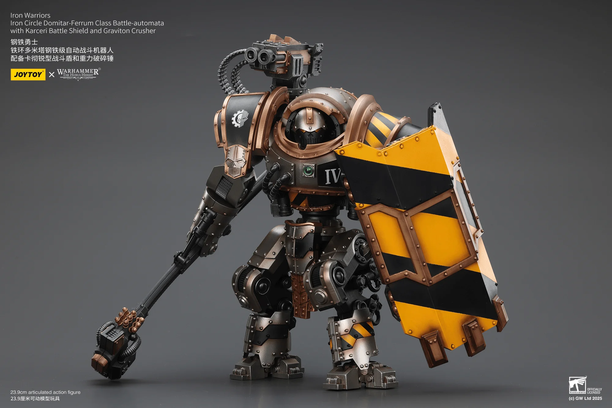 Iron Warriors Iron Circle Domitar-Ferrum Class Battle-automata with Karceri Battle Shield and Graviton Crusher - Image 8