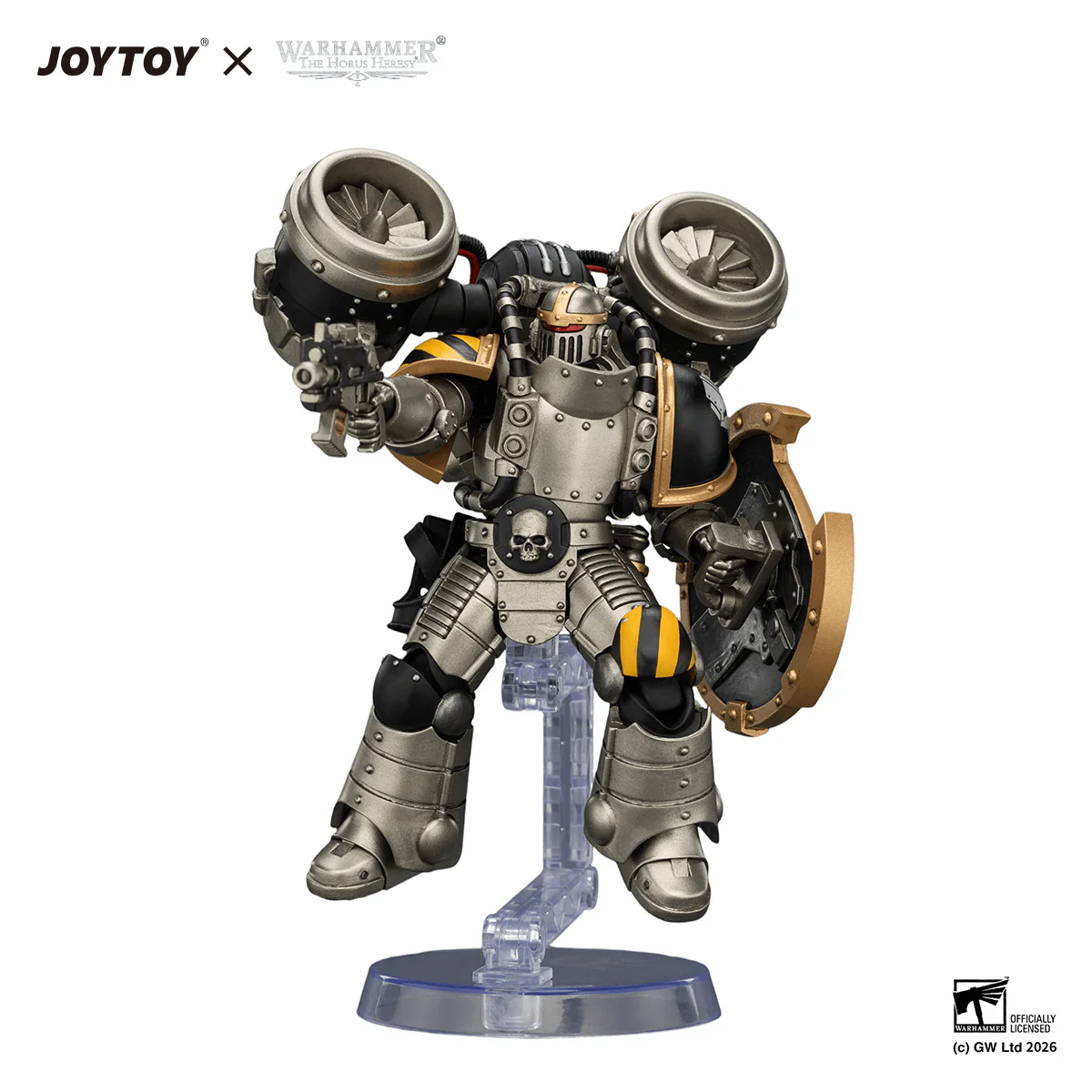 Iron Warriors MkII Assault Legionary1 with Bolt pistol, Chain axe & Combat shield - Image 10