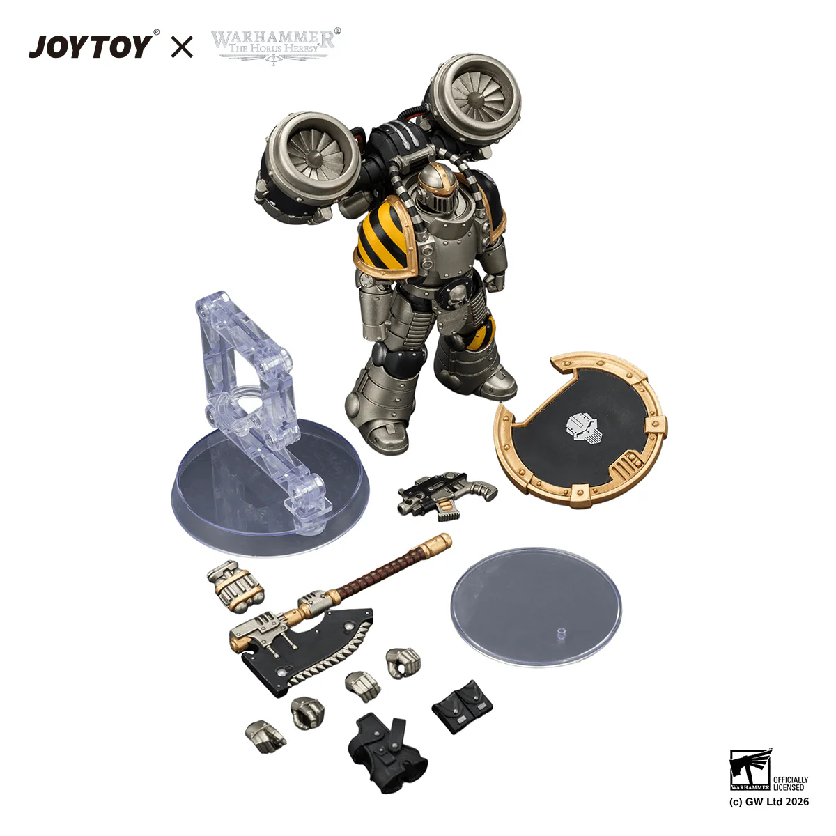 Iron Warriors MkII Assault Legionary1 with Bolt pistol, Chain axe & Combat shield - Image 11