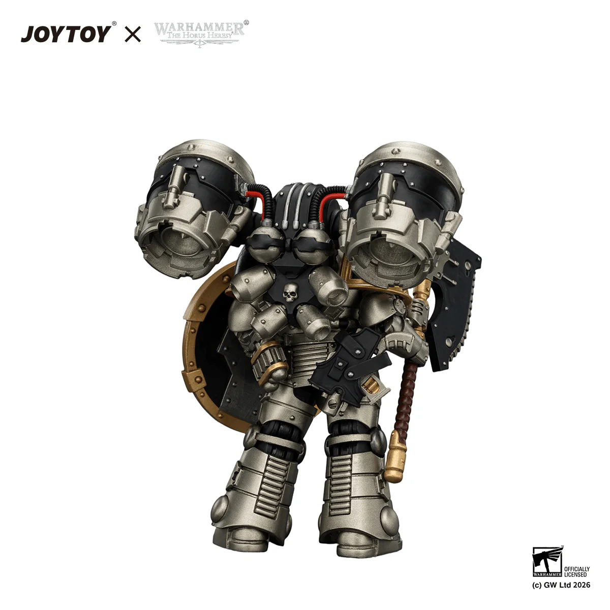 Iron Warriors MkII Assault Legionary1 with Bolt pistol, Chain axe & Combat shield - Image 8